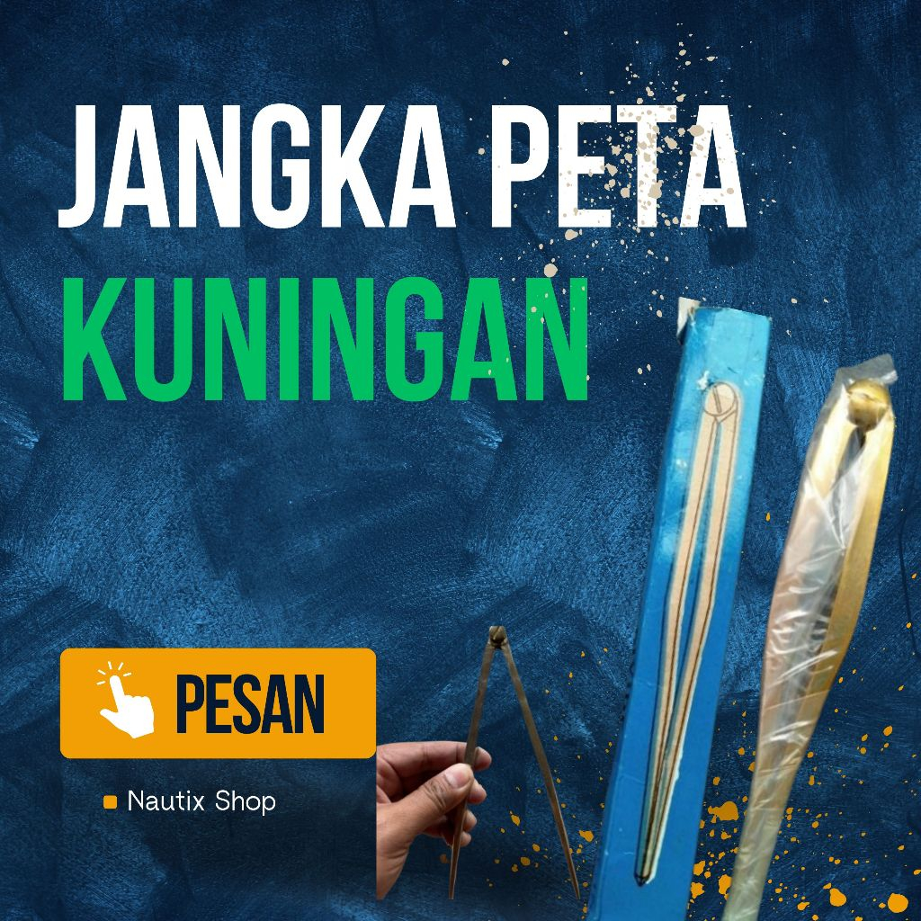 

Jangka Peta Kuningan 170mm/7 Inch untuk Navigasi Laut