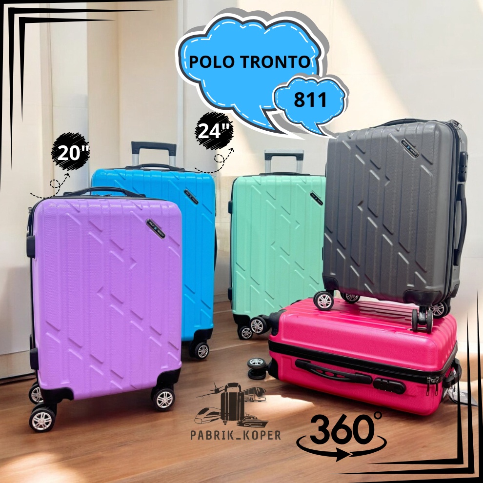 KODE L32D KOPER FIBER POLO TRONTO 24INCH 811BAGASI SIZEFREE PACKING DUS