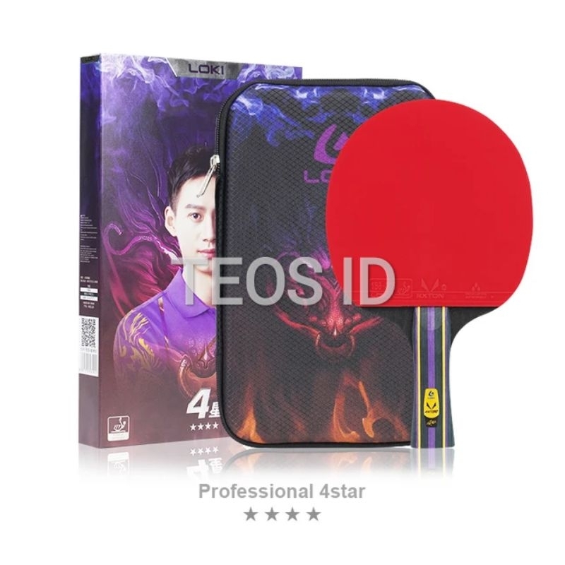 Bat Pingpong Loki 4 Star Carbon Original