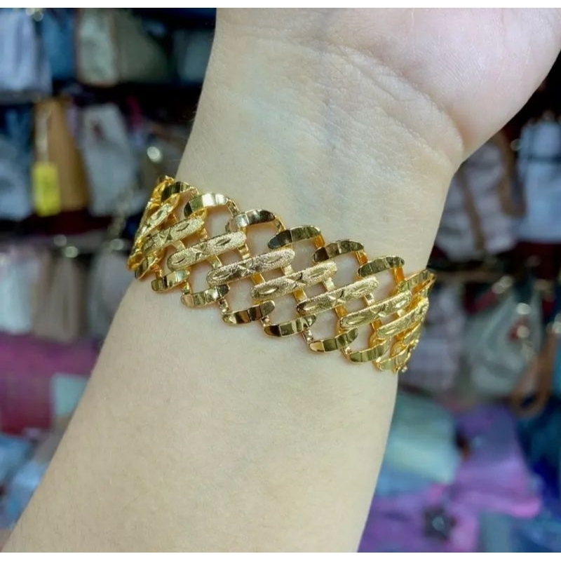 Gelang Tangan Rantai Xuping Jeweelry Lipan Deve Pelangi Corean Stily Anti Karat Tahan Lama Braselets