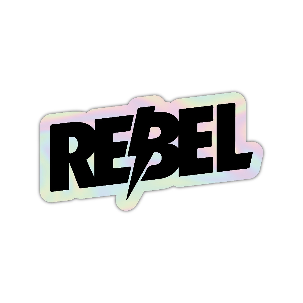 

Z279 sticker rebel aesthetic, stiker hologram satuan