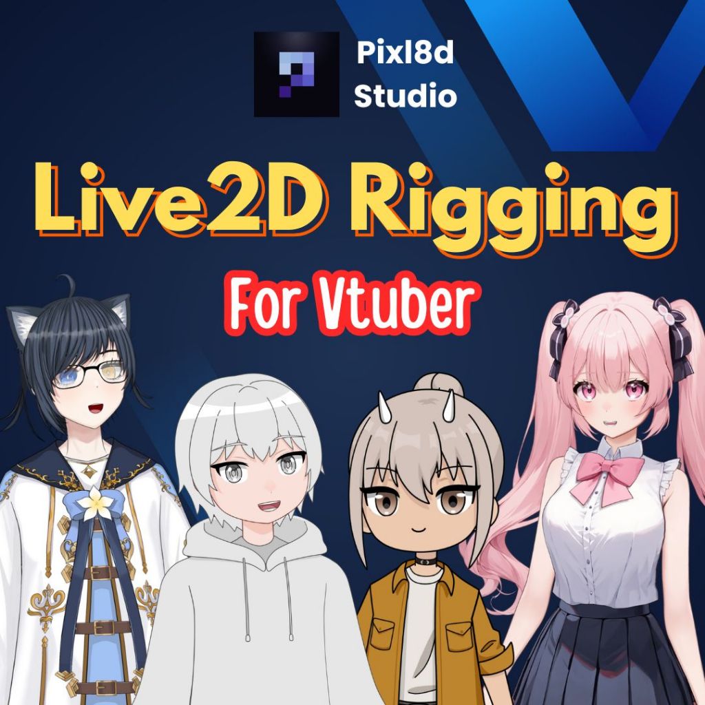 Jasa Komisi Rigging Karakter Model Anime Vtuber Live2D