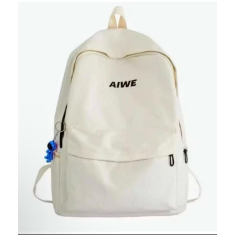 Tas Ransel Backpak AIWE Fashion Tas Ransel Pastel Riby Korean Nilon Backpack polos
