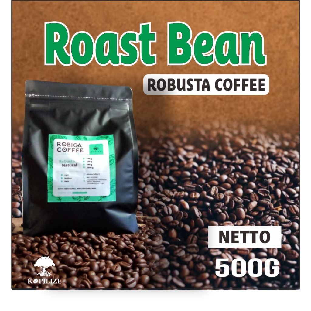 

BIJI KOPI ROBUSTA / ROAST BEAN 500 G