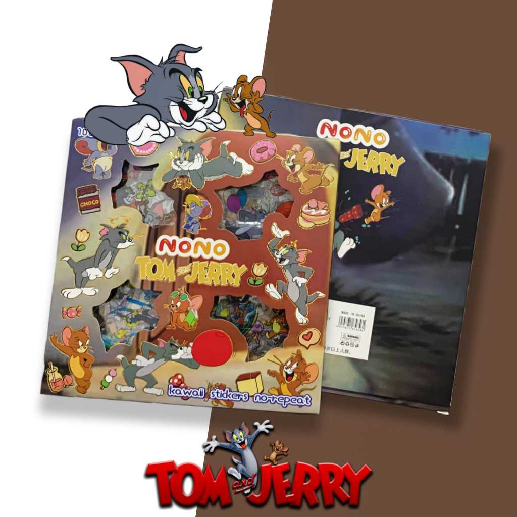 

Stiker Momo Isi 100 Lembar Anti Air Sticker Aesthetic Dekorasi Tom & Jerry Sticker Murah