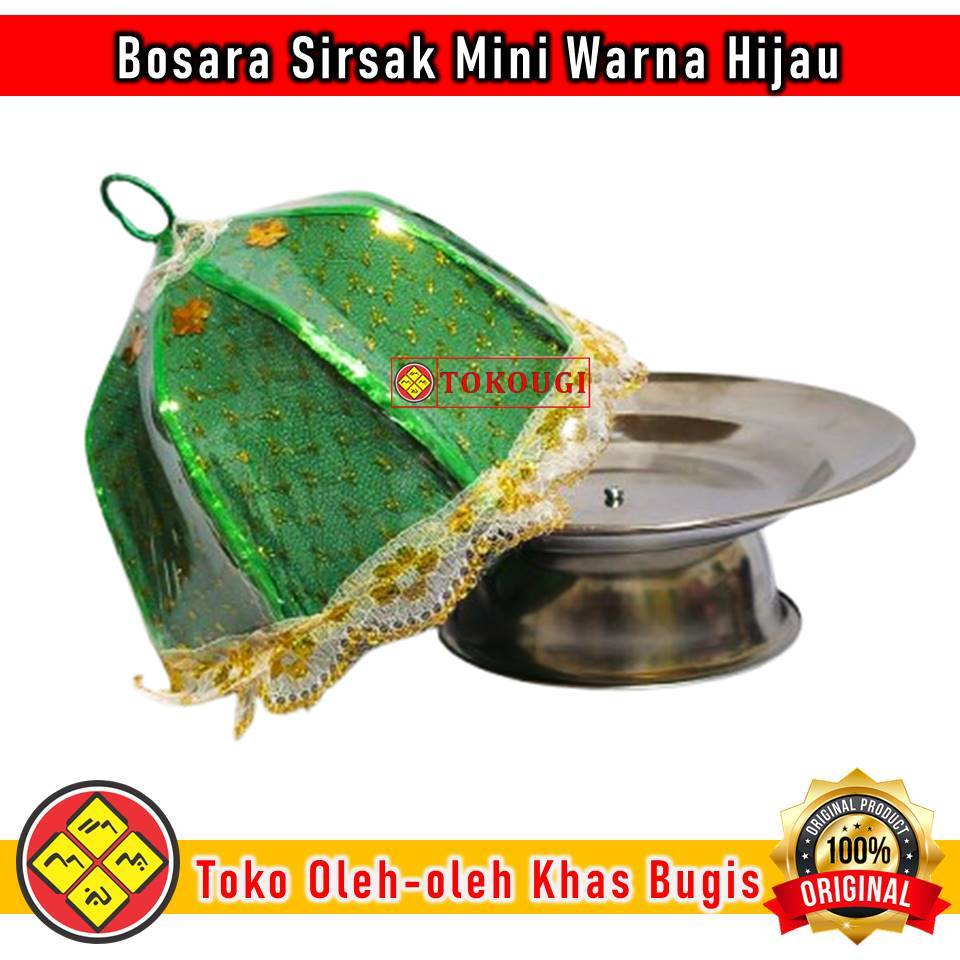 Bosara Mini Hijau: Hiasan Elegan Bernuansa Tradisi Bugis Bahan Stainless