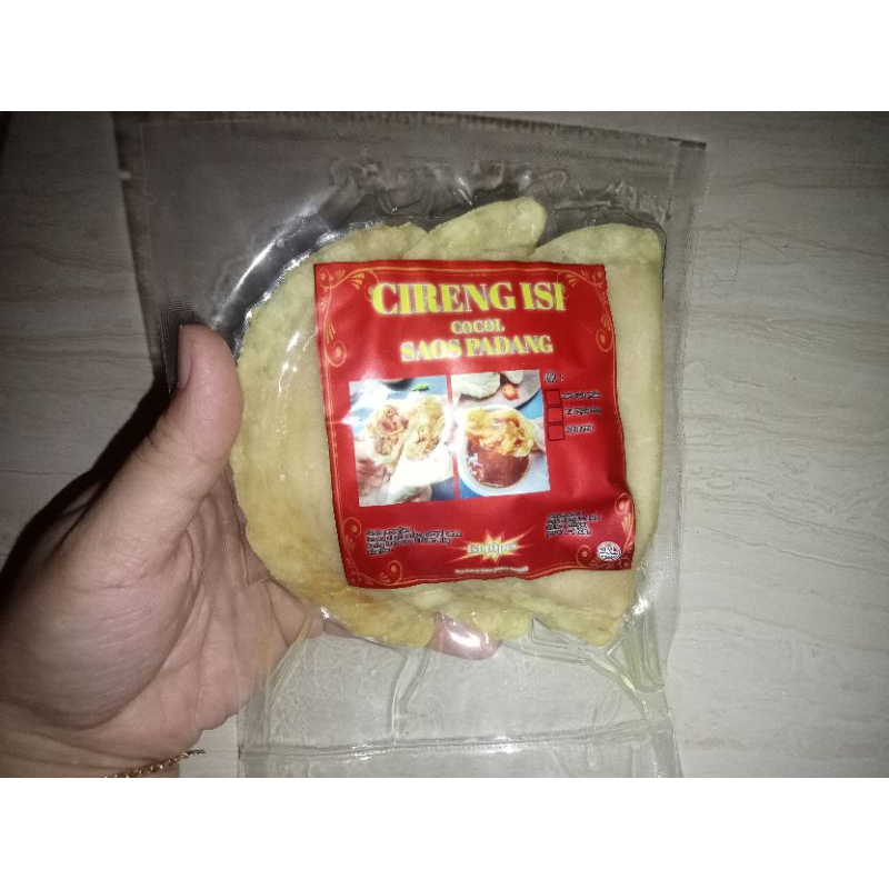 

Cireng isi ayam suwir JUMBO cocol saos padang