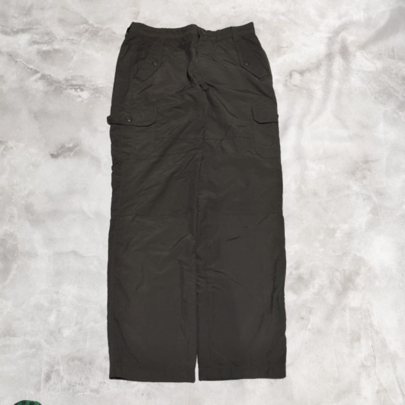 Celana panjang cargo pria hangten hijau army