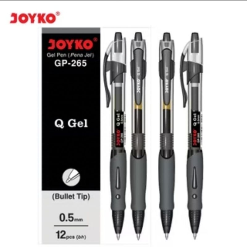 

Pulpen Gel Joyko Q Gel Gp-265 1pk isi 12 pcs