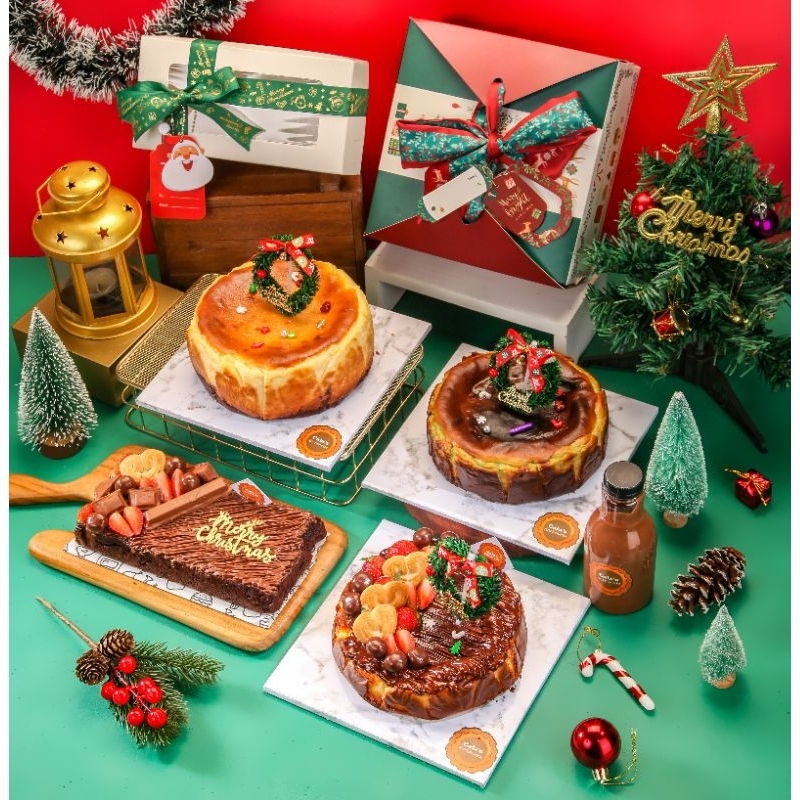 

CHRISTMAS HAMPERS NATAL BROWNIE BURNT CHEESECAKE