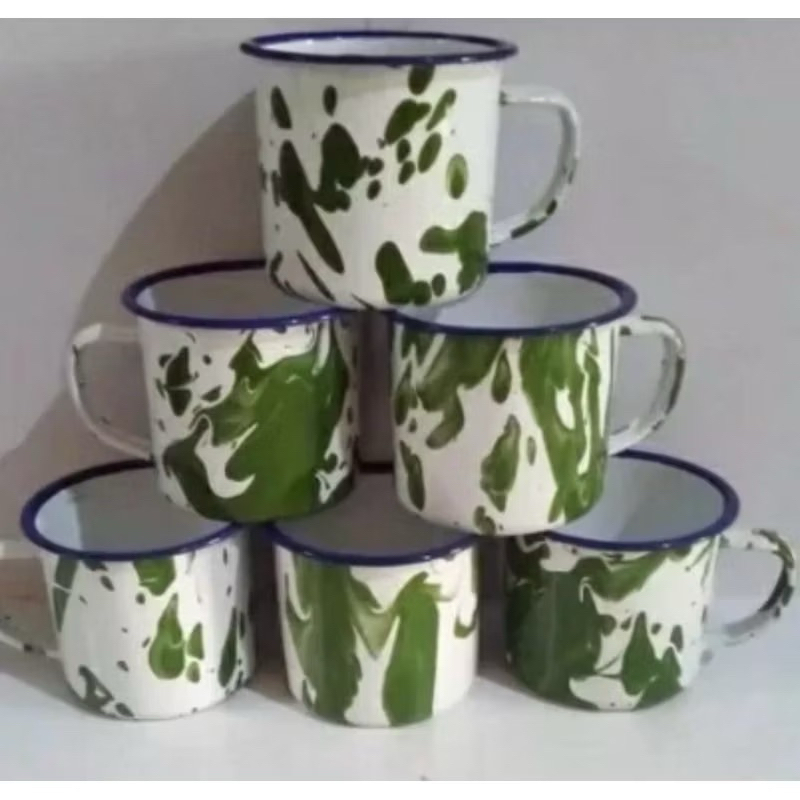 Mug Lurik 7cm (tanpa tutup)