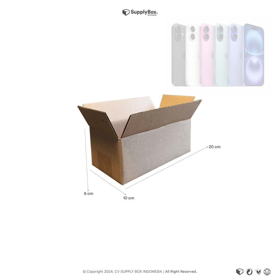 

KARDUS BOX PACKAGING 20 x 10 x 8 CM | Kardus | Cardboard | Dus Box | Dus