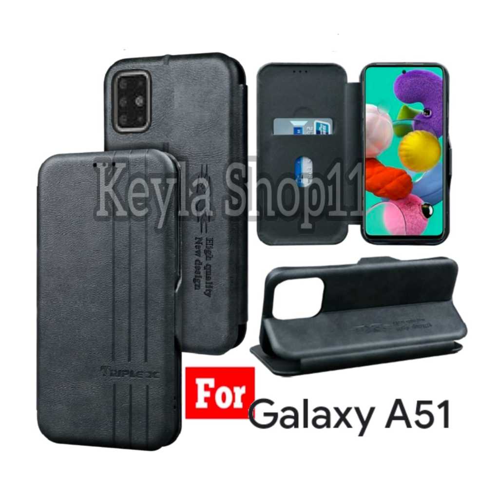 Flip Cover Untuk SAMSUNG GALAXY A51 Case Dompet Motif Flip Cover Leather Premium Casing Hp