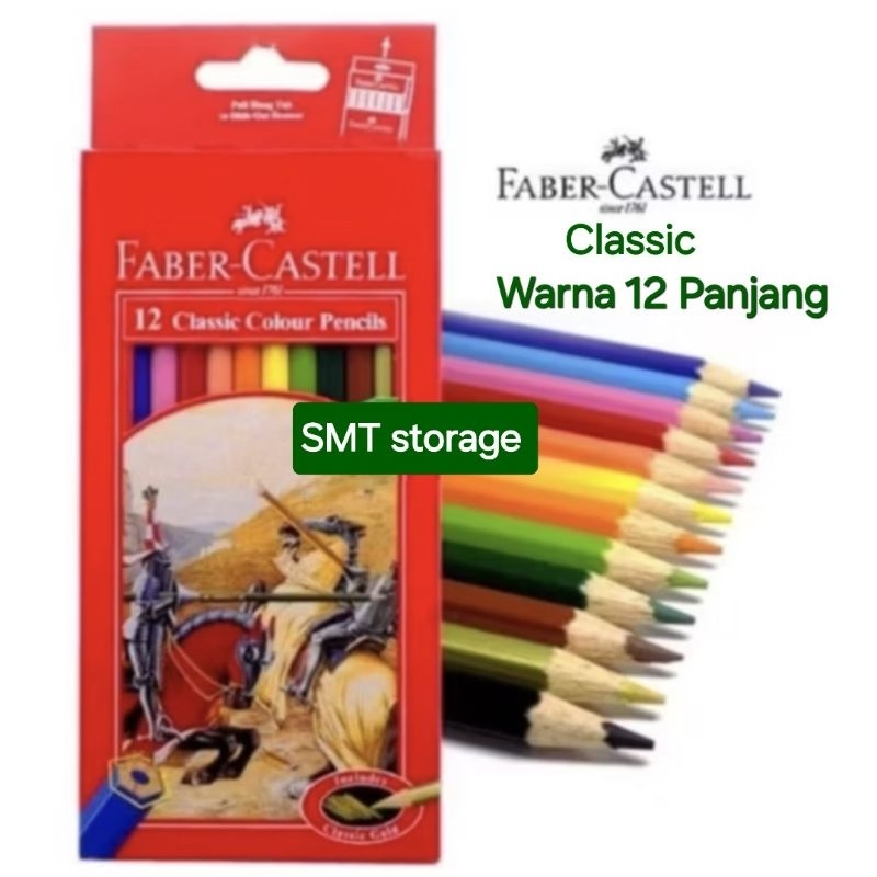 

PENSIL WARNA FABER-CASTELL 12 PANJANG CLASSIC [ORIGINAL]