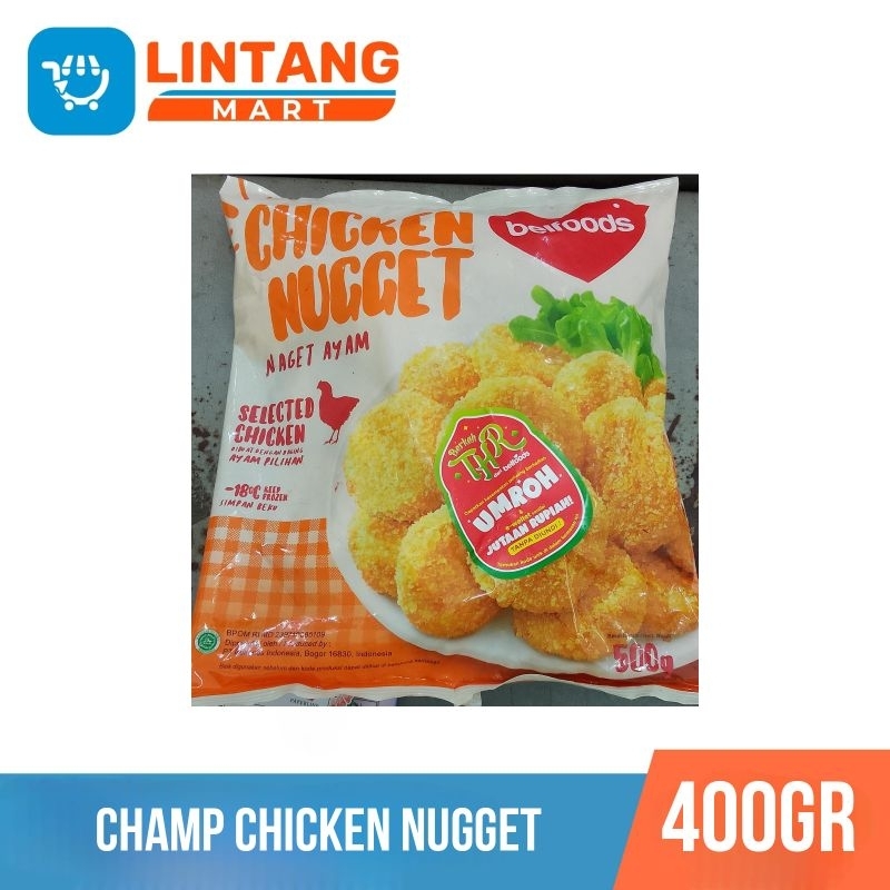 

✨️LINTANGMART✨️ CHAMP CHICKEN NUGGET 400GR