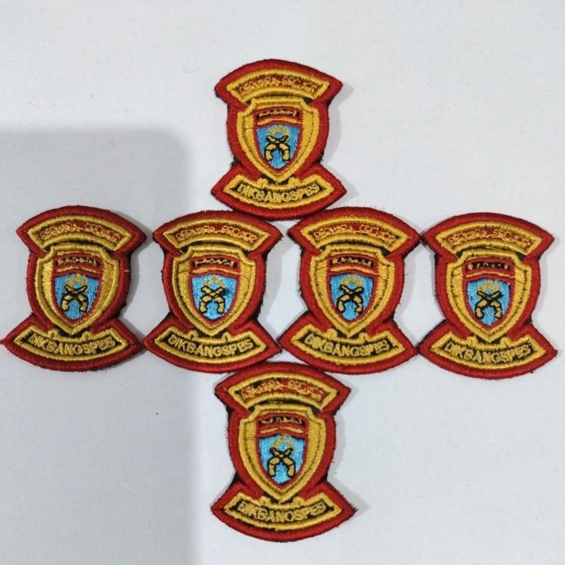 Atribut Polri logo pin dikbangpes provos Bordir Timbul
