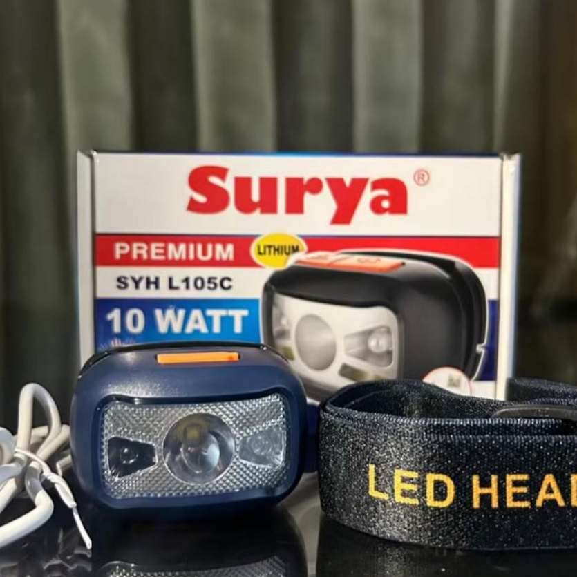 Surya Senter Kepala SYH L105C 10 Watt / Cahaya Putih/ dengan Sensor Gerak