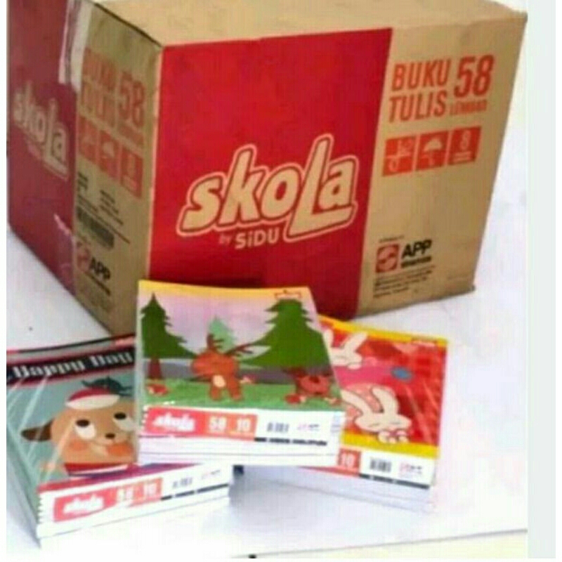 

Buku tulis skola By SIDU isi 38/58 Lembar