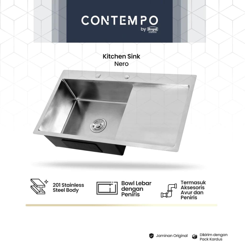 Bak Cuci Piring Royal Contempo Nero Kitchen Sink Bak Cuci Piring