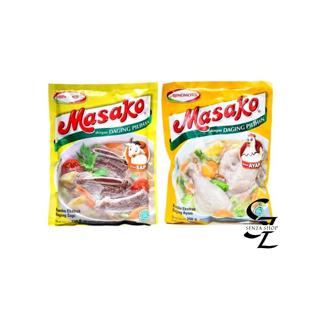 

Masako Bumbu Kaldu Ayam / Sapi 100 gram / 250gr Penyedap Rasa Kaldu Kemasan Sachet