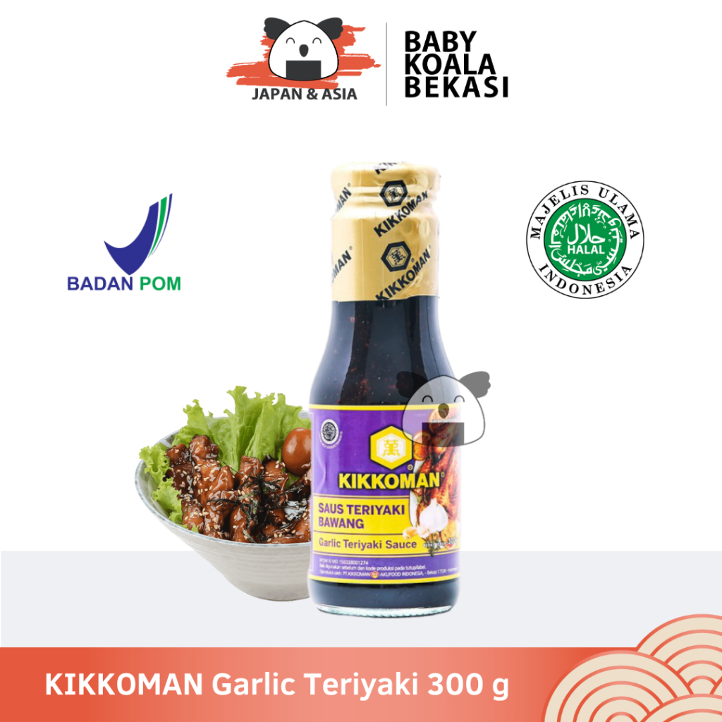 

KIKKOMAN Garlic Teriyaki Sauce 300 g Halal. - Bekasi
