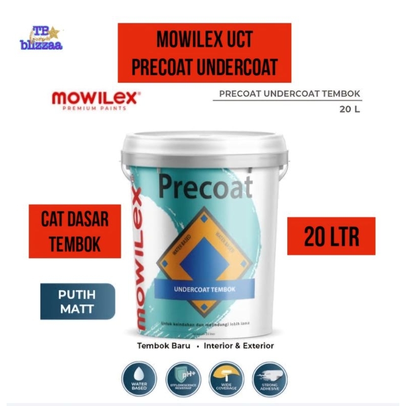 Mowilex Precoat 20liter Mowilex Precoat UCT Undercoat 20L Cat Dasar Tembok Mowilex Precoat UCT 20L