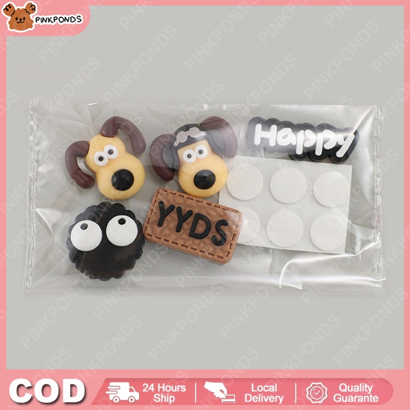 

Kartun karet lembut aksesoris DIY aksesoris cangkir air stiker tiga dimensi stiker casing ponsel stiker anak anjing