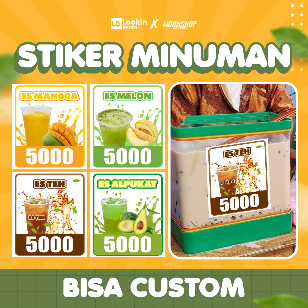 

STIKER MINUMAN UNTUK JUALAN ES UNTUK MEMIKAT PELANGGAN (BISA CUSTOM