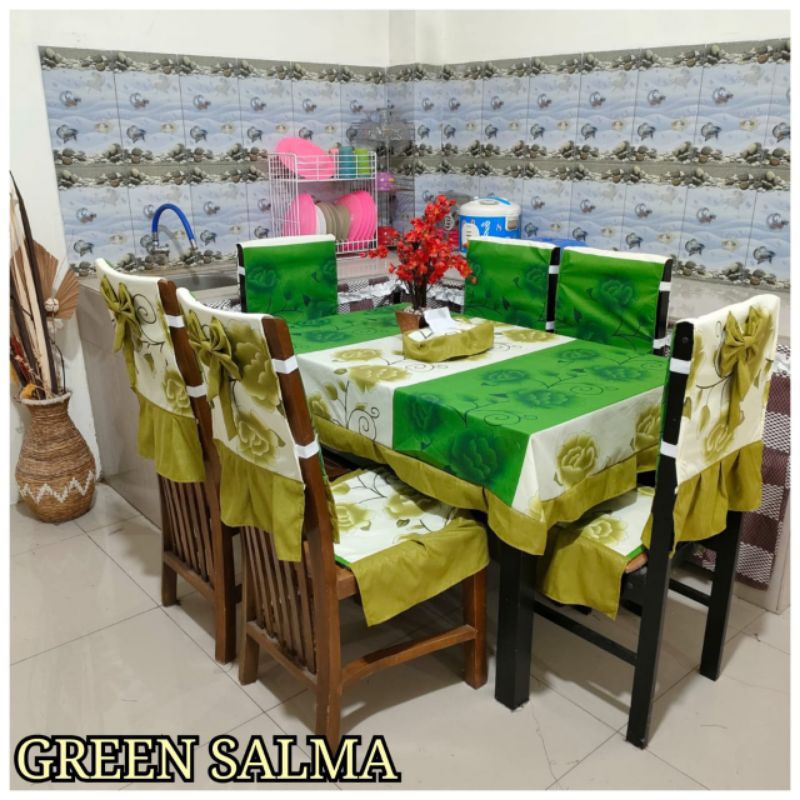 DINNING SET TAPLAK MEJA MAKAN SET  KORSI 6 TAPLAK MEJA/ DINNINGSET/TAPLAK MEJA MAKAN SET/TAPLAK MEJA