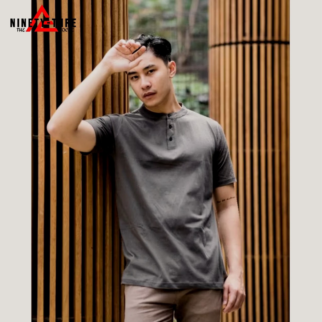 POLO COLARLESS / Kaos Polo / Polo Shanghai Kaos Pria Kaos Pria Grey