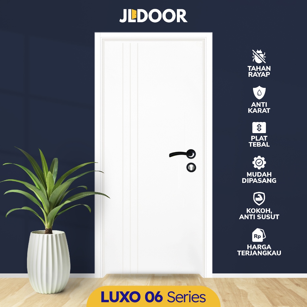 JLDOOR Pintu Baja Ringan Minimalis LUXO 06 Series