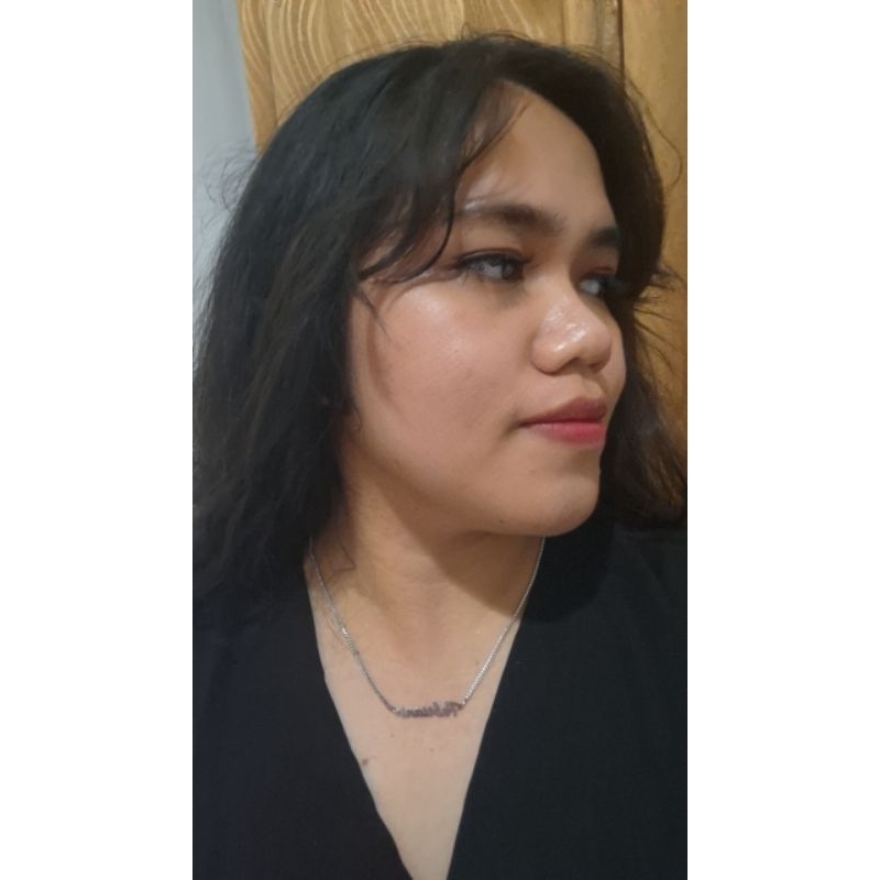 Cattystoree kalung nama febriani titanium perhiasan titanium kalung wanita kalung anti karat kalung 