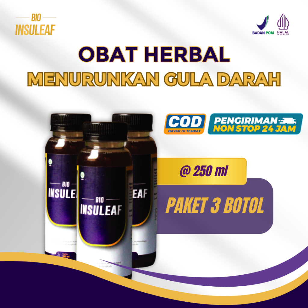 

Bio Insuleaf Herbal Alami Atasi Asam Urat & Kolestrol Original 3 Box