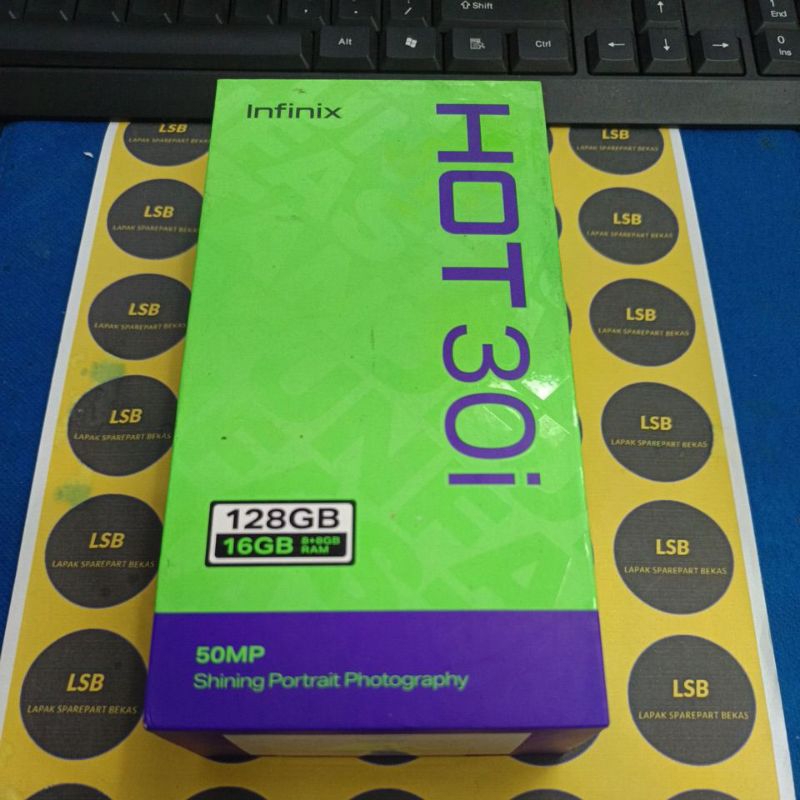 DUS BOX HANDPHONE INFINIX HOT 30I ORIGINAL BEKAS