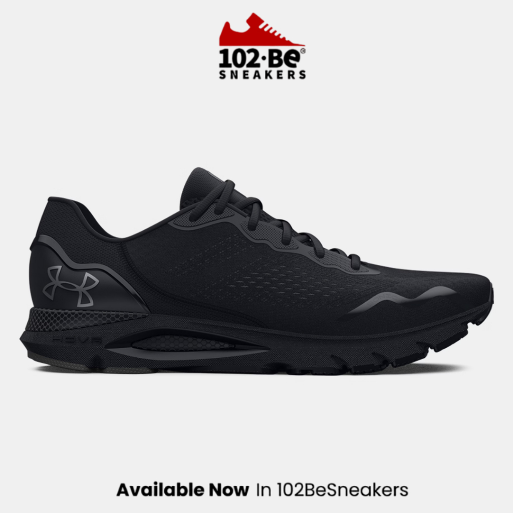 Sepatu UA Men's UA HOVR Sonic 6 - Black / Metallic Gun Metal Original