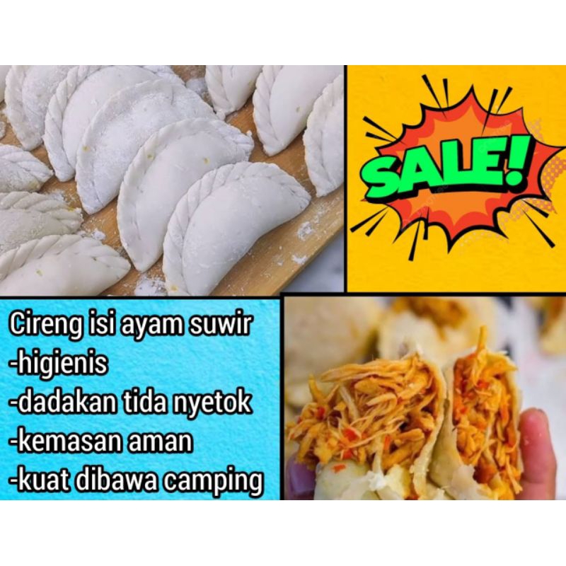 

Cireng Isi Ayam Suir Pedas isi 6 (Frozen Food / Jajanan Pedas / Cemilan)