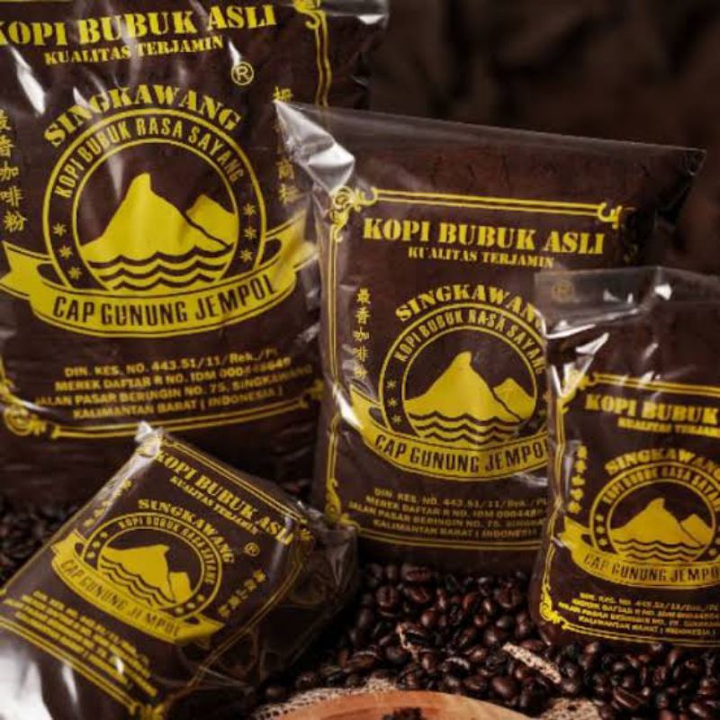 

Kopi cap gunung jempol/Kopi khas singkawang/Kopi terenak/Kopi wangi/Kopi bagus/Kopi bubuk cap gunung jempol singkawang 500g/Kopi giling harum wangi/Bubuk kopi nikmat