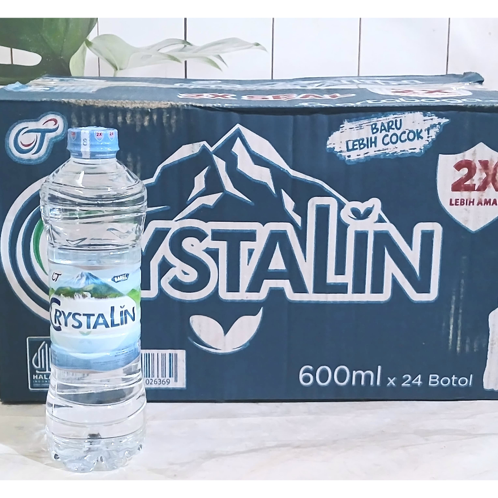 

Crystalin Air Mineral Botol Kartonan Isi 24pcs x 600ml - Only Instan/Sameday