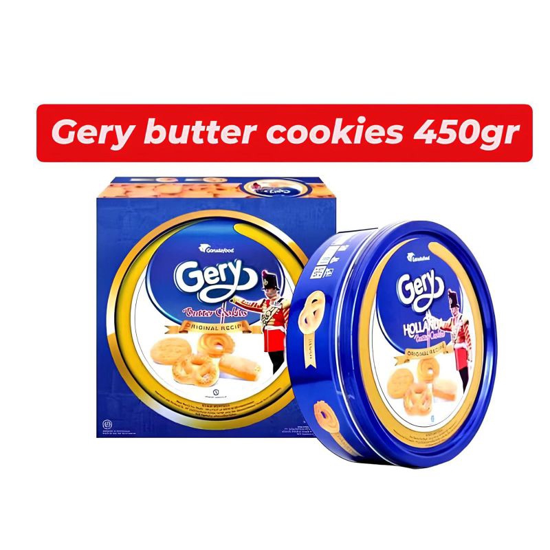 

Gery Butter Cookies 450gr Kemasan Kaleng - Biskuit Kaleng