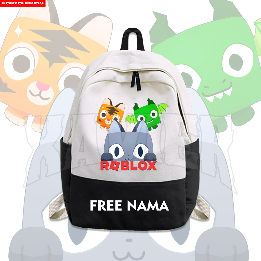 TAS RANSEL ANAK TAS SEKOLAH ANAK PET SIMULATOR X ROBLOX FREE CETAK