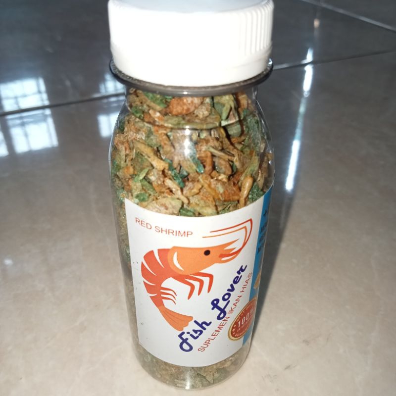 FISH LOVER Red Shrimp+ Blue Spirulina supelmen ikan hias