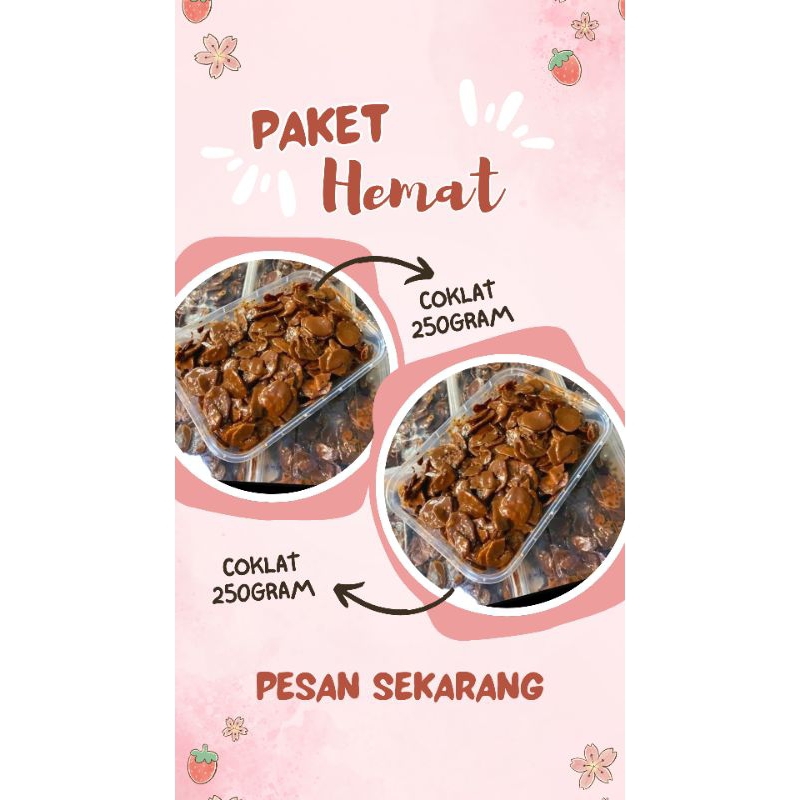 

2 paket hemat kripik pisang coklat 130gram