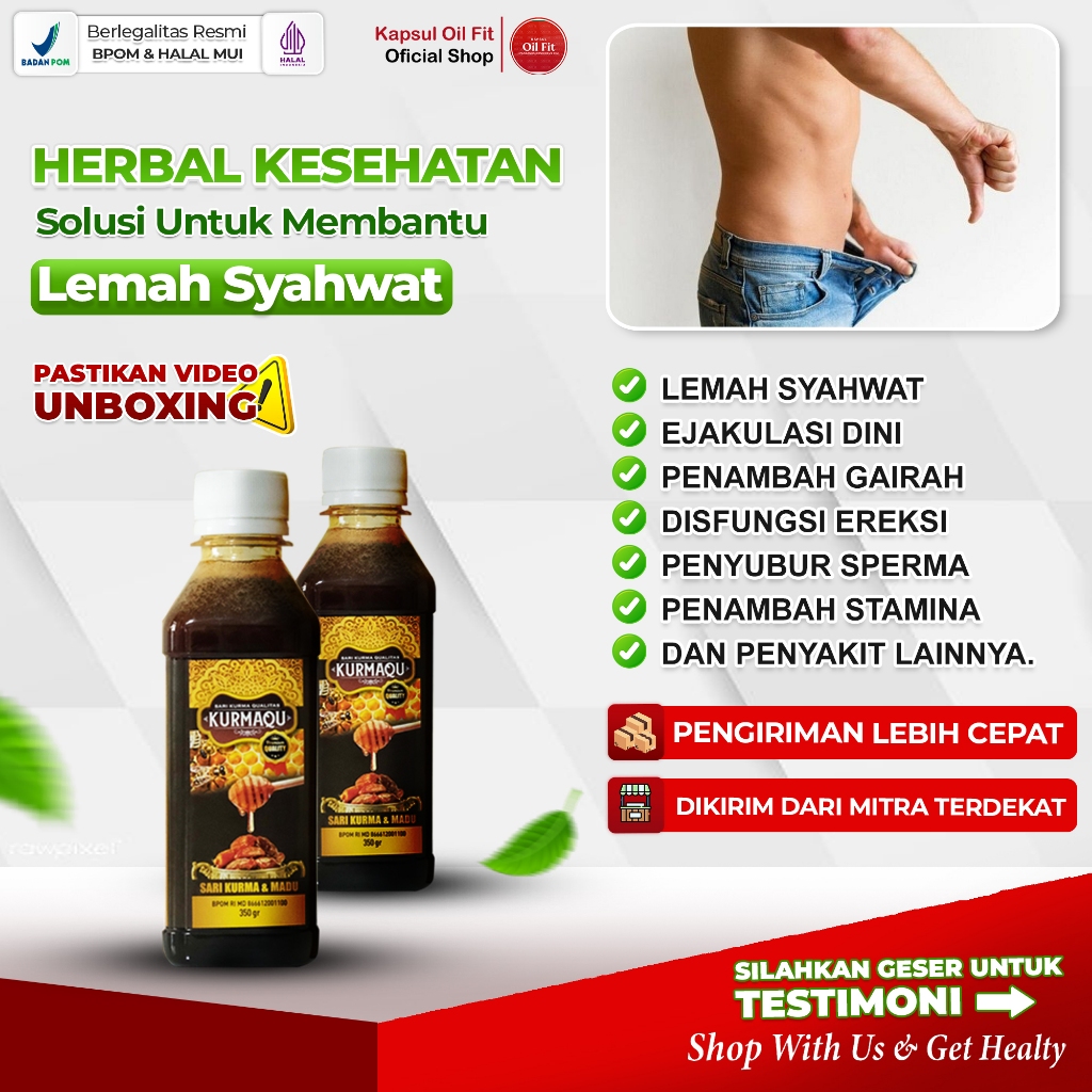 TERLARIS Obat Lemah Syahwat Loyo Untuk Pria Herbal Ejakulasi Dini Disfungsi Ereksi Lemah Syahwat