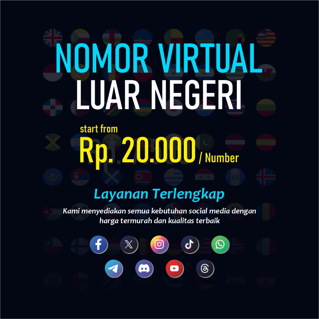 Nomor Luar Negeri Virtual untuk Telegram dan Line