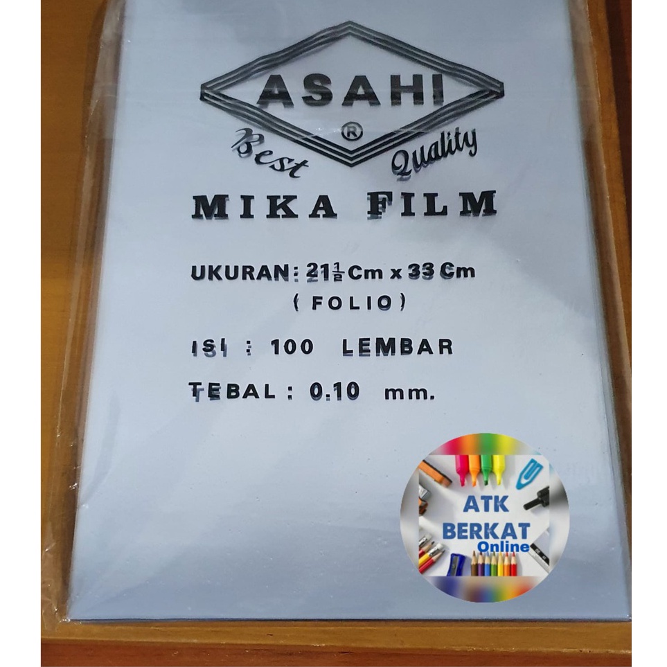 

KODE MQGJO Cover mika plastik jilid 1 mm FOLIO A4