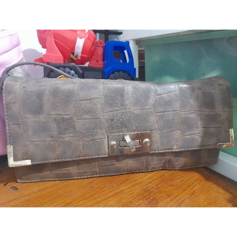 Tas Pesta kulit buaya asli preloved