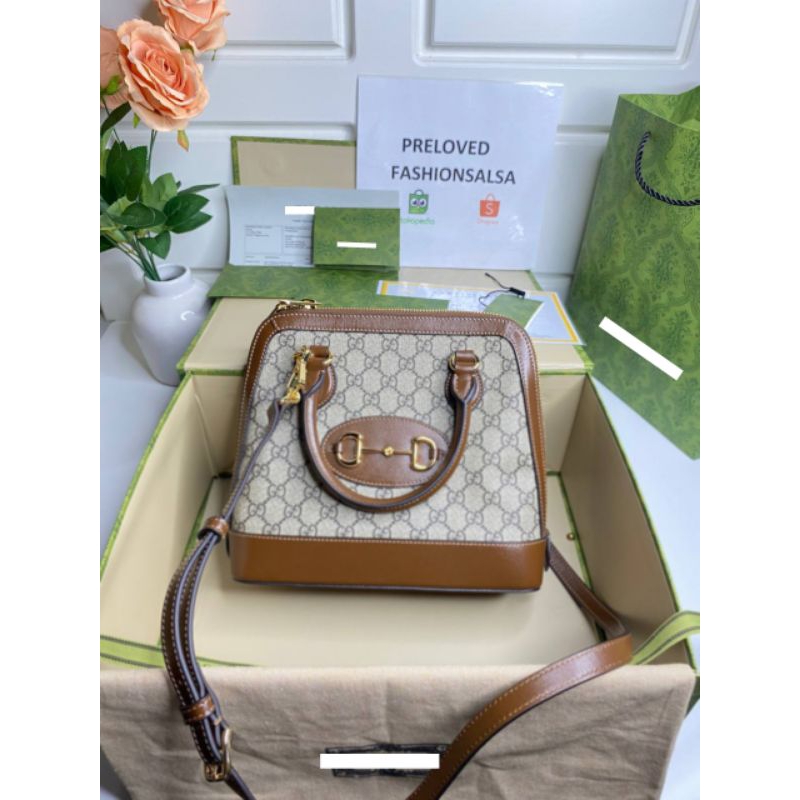 Nego preloved G Horsebit 1955 top-handle bag