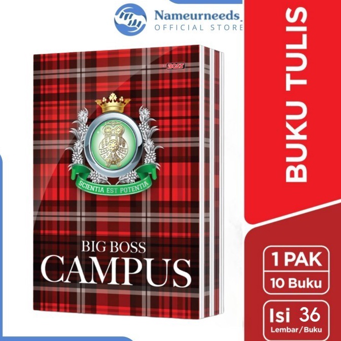 

KODE ISIOH Buku Tulis BigBoss Campus 36 Lembar 1Pcs