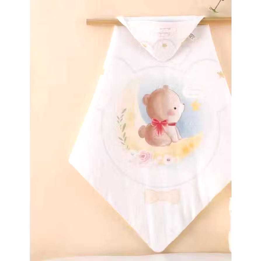 Lil’k - Selimut Topi Bayi / Selimut Bayi Tebal Lembut / Selimut Bayi Lucu / Selimut Topi Dakron