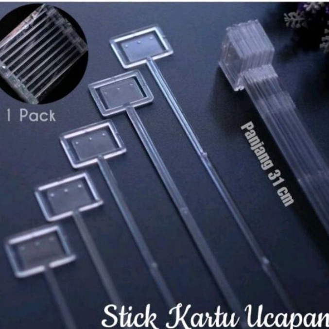 

KODE WPQBF 5 BATANG Stick card stick kartu 5 Batang BENING TRANSPARANT